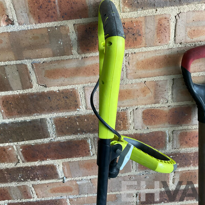 RYOBI RLT5030 Line Trimmer & TROJAN Handle Garden Spade