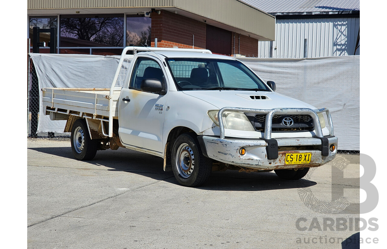 10/2009 Toyota Hilux SR KUN16R 08 UPGRADE C/Chas White 3.0L