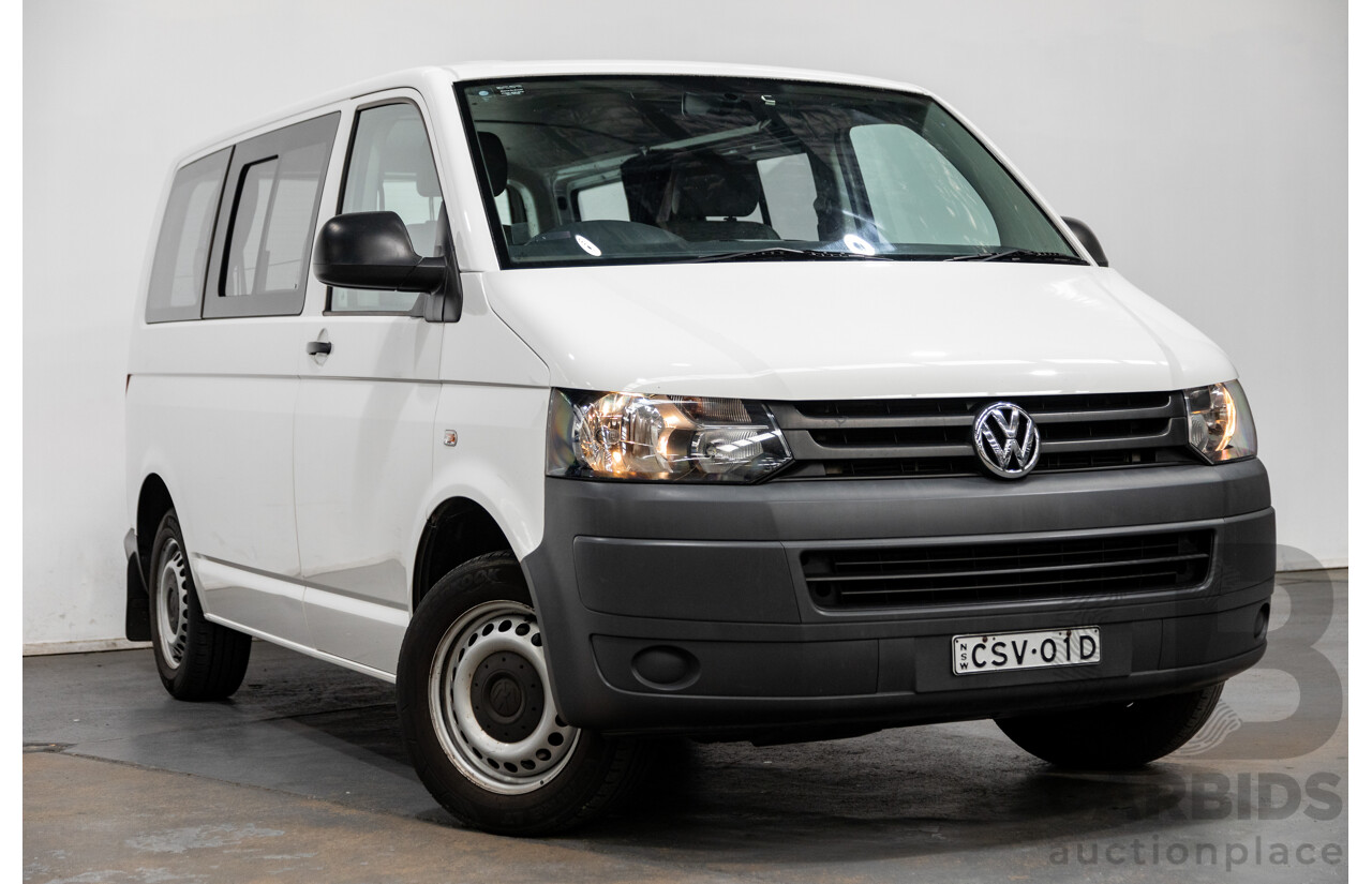 5/2013 Volkswagen Transporter TDI 340 Crewvan SWB T5 MY13 Van White Turbo Diesel 2.0L