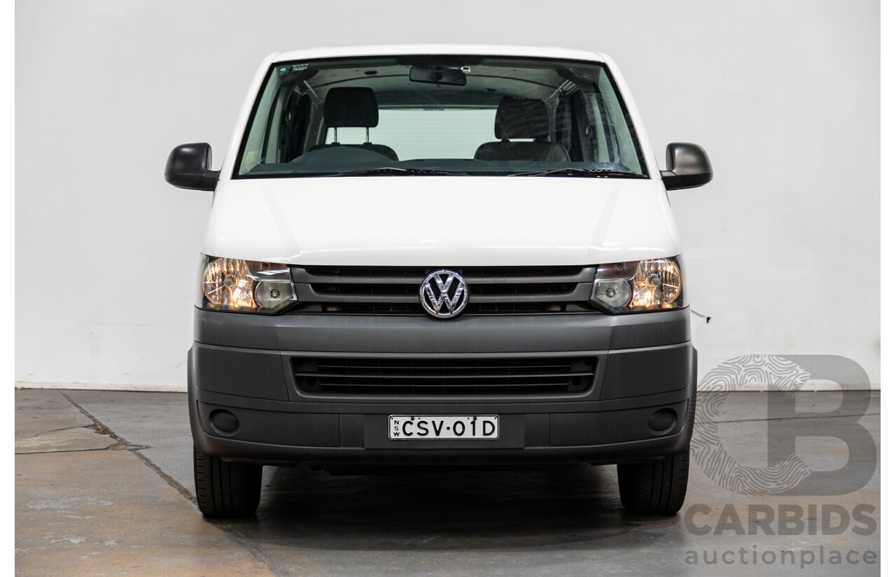 5/2013 Volkswagen Transporter TDI 340 Crewvan SWB T5 MY13 Van White Turbo Diesel 2.0L