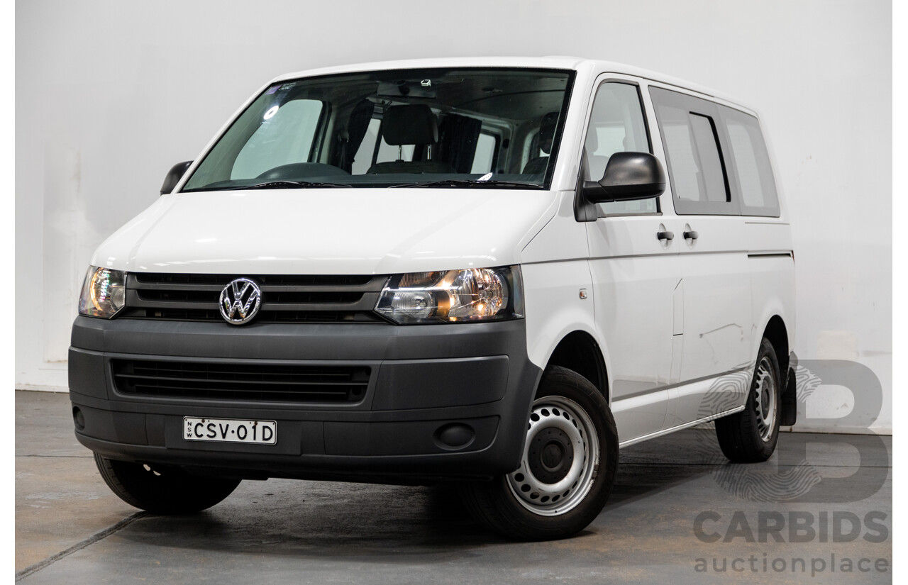 5/2013 Volkswagen Transporter TDI 340 Crewvan SWB T5 MY13 Van White Turbo Diesel 2.0L