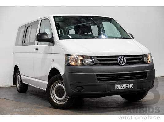 5/2013 Volkswagen Transporter TDI 340 Crewvan SWB T5 MY13 Van White Turbo Diesel 2.0L