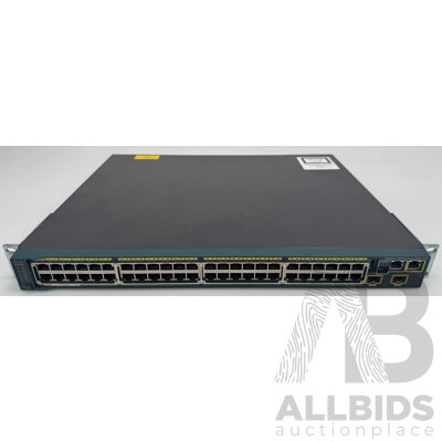 Cisco (WS-C2960S-48FPD-L) Catalyst 2960-S Series PoE+ 10G 48-Port Gigabit Ethernet Switch