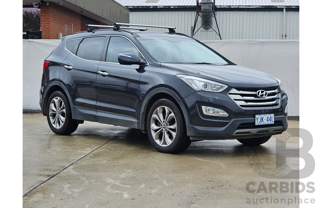 4/2013 Hyundai Santa Fe Highlander CRDi (4x4) DM 4d Wagon Blue 2.2L