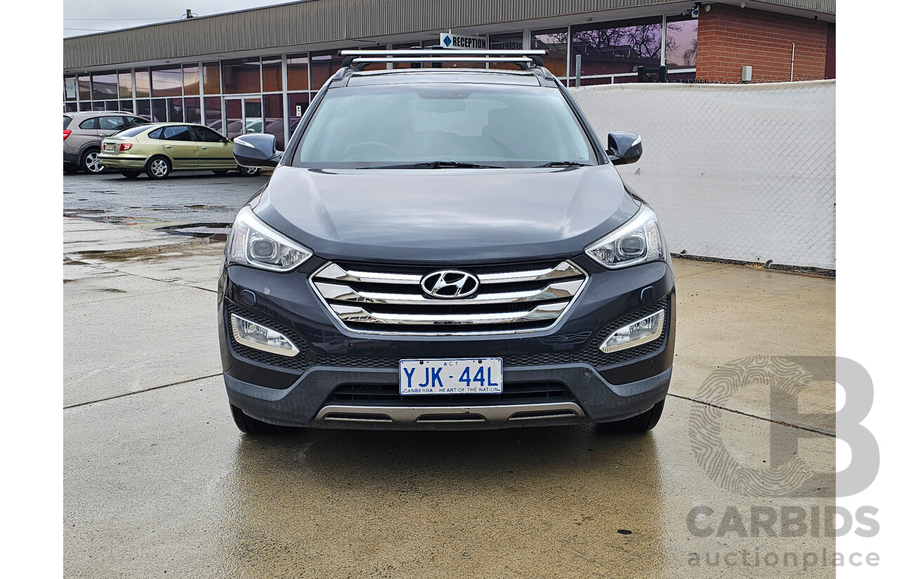 4/2013 Hyundai Santa Fe Highlander CRDi (4x4) DM 4d Wagon Blue 2.2L