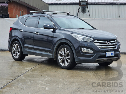 4/2013 Hyundai Santa Fe Highlander CRDi (4x4) DM 4d Wagon Blue 2.2L