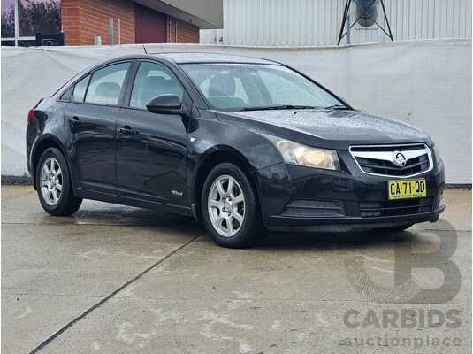 9/2010 Holden Cruze CD JG 4d Sedan Black 2.0L