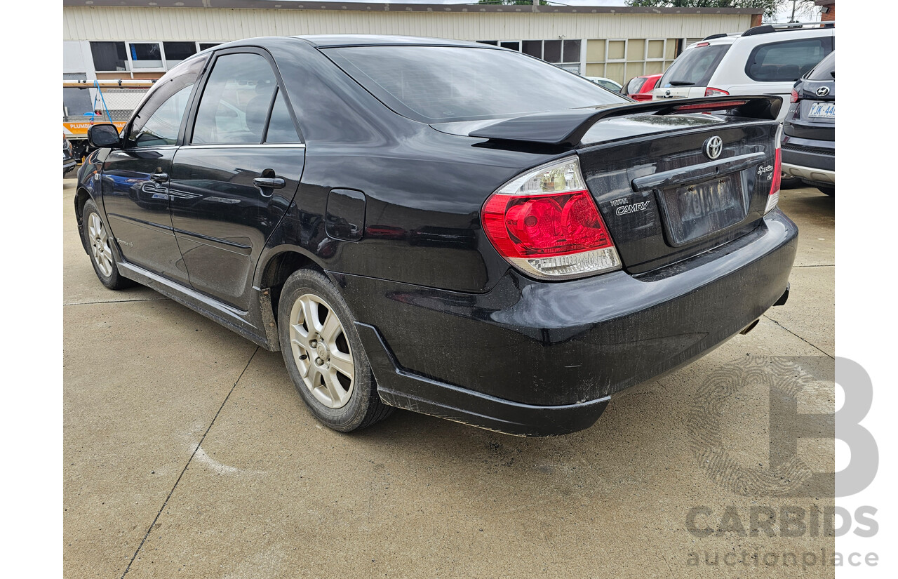 8/2005 Toyota Camry Sportivo MCV36R 06 UPGRADE 4d Sedan Black 3.0L