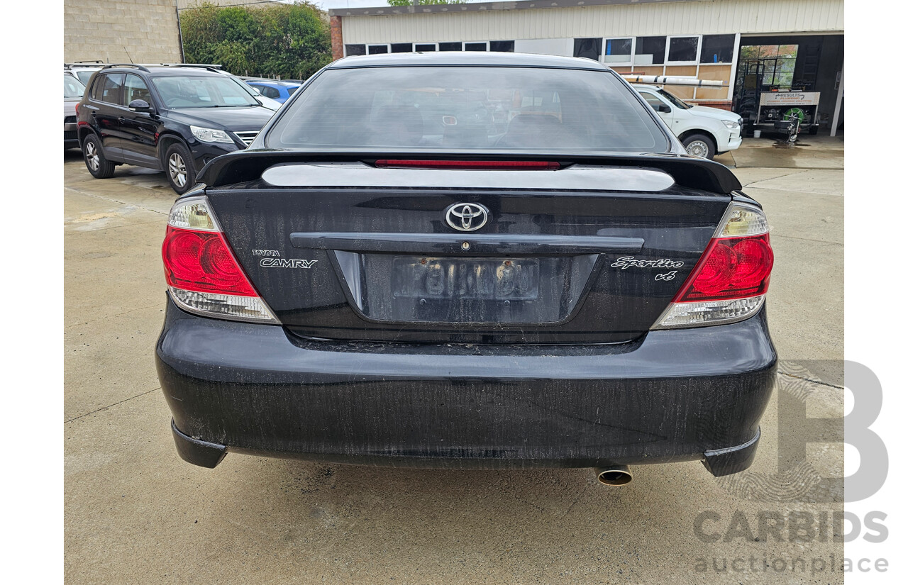 8/2005 Toyota Camry Sportivo MCV36R 06 UPGRADE 4d Sedan Black 3.0L