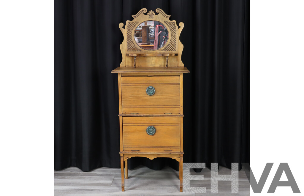 Late Edwardian Mirrored Back Parlour Cabinet