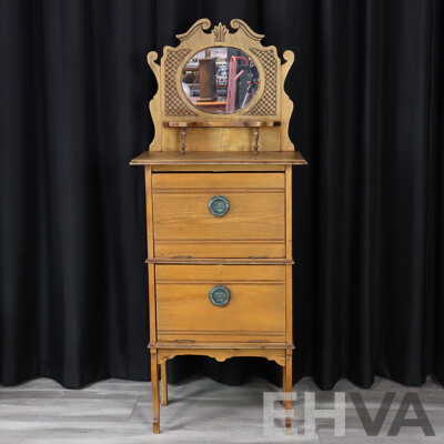 Late Edwardian Mirrored Back Parlour Cabinet