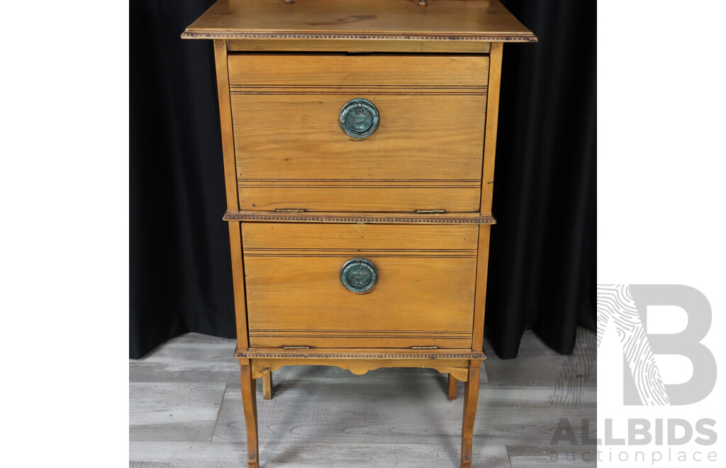 Late Edwardian Mirrored Back Parlour Cabinet