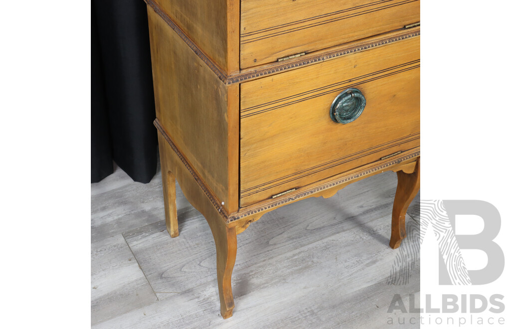 Late Edwardian Mirrored Back Parlour Cabinet