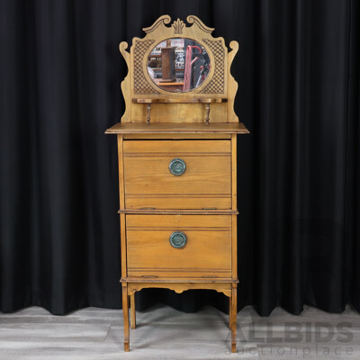 Late Edwardian Mirrored Back Parlour Cabinet