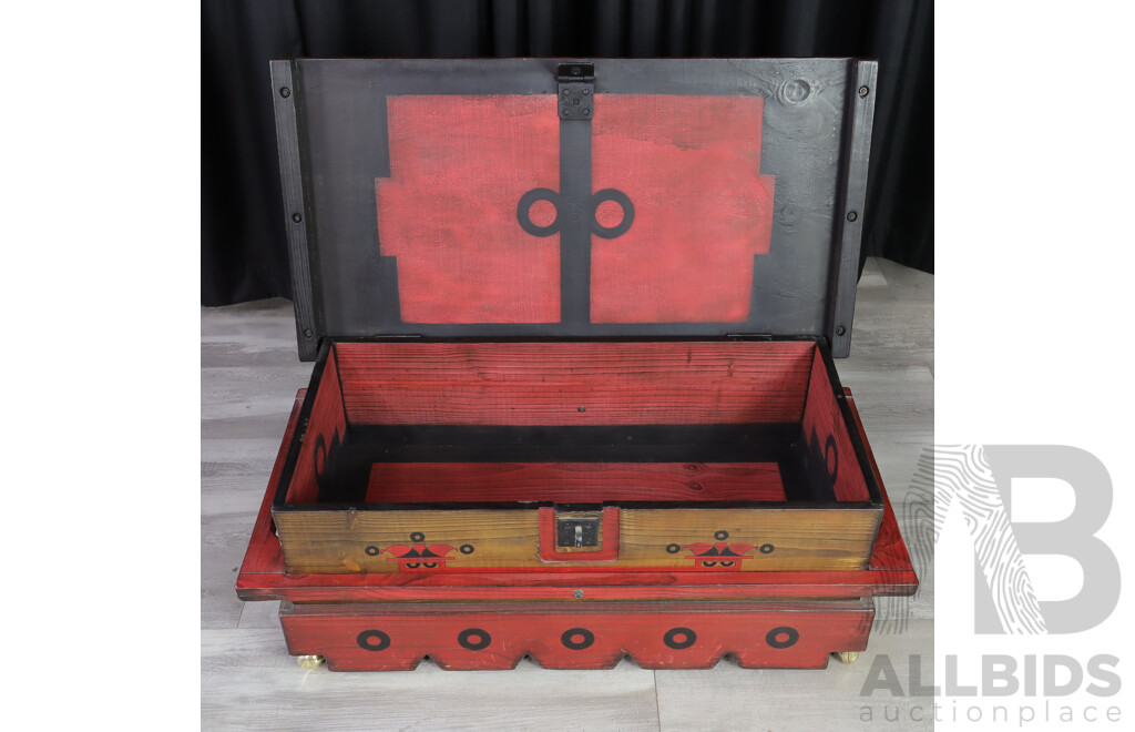 Decorative Painted Toy Box