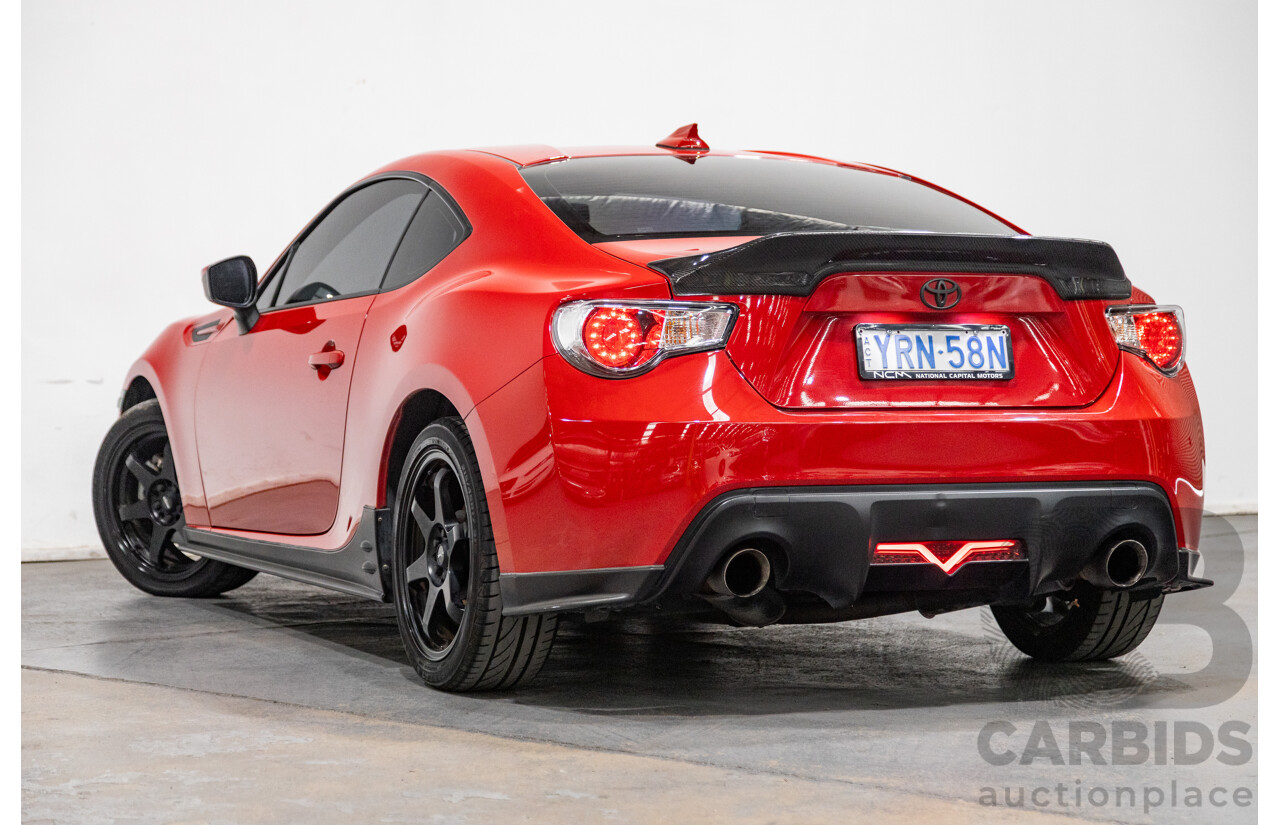 8/2013 Toyota 86 GTS ZN6 MY13 2d Coupe Mount Fuji Red 2.0L