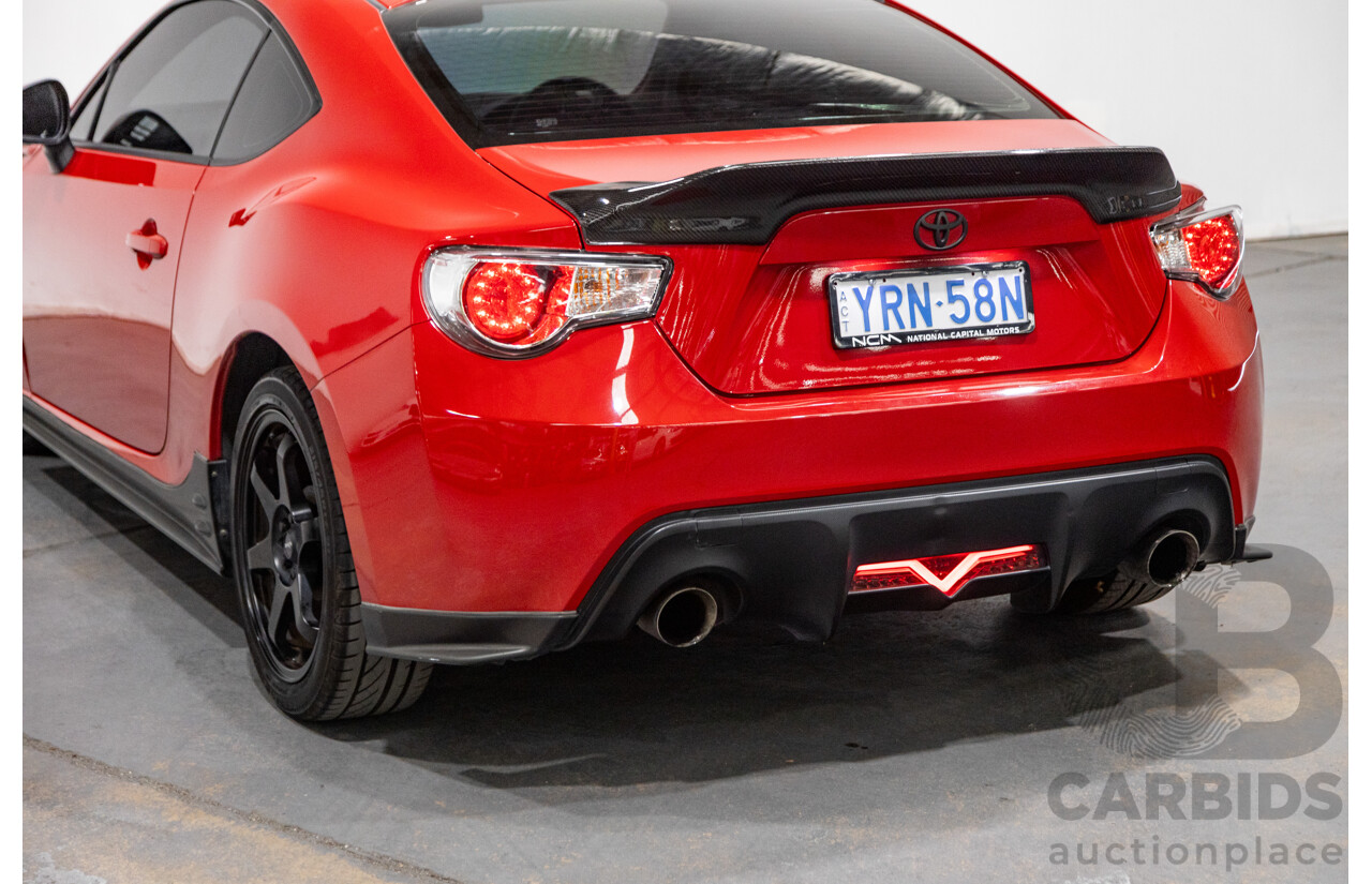 8/2013 Toyota 86 GTS ZN6 MY13 2d Coupe Mount Fuji Red 2.0L