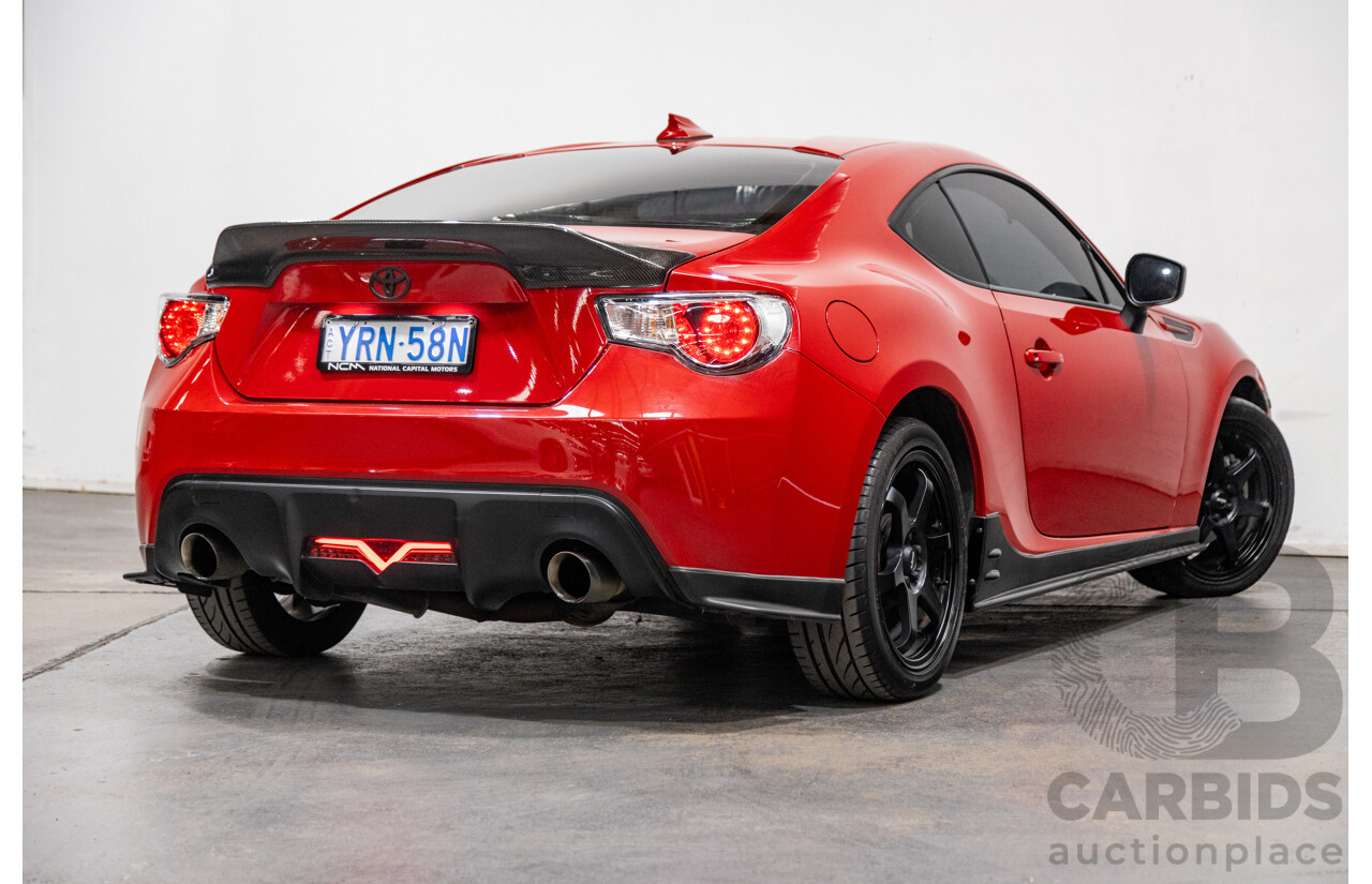 8/2013 Toyota 86 GTS ZN6 MY13 2d Coupe Mount Fuji Red 2.0L