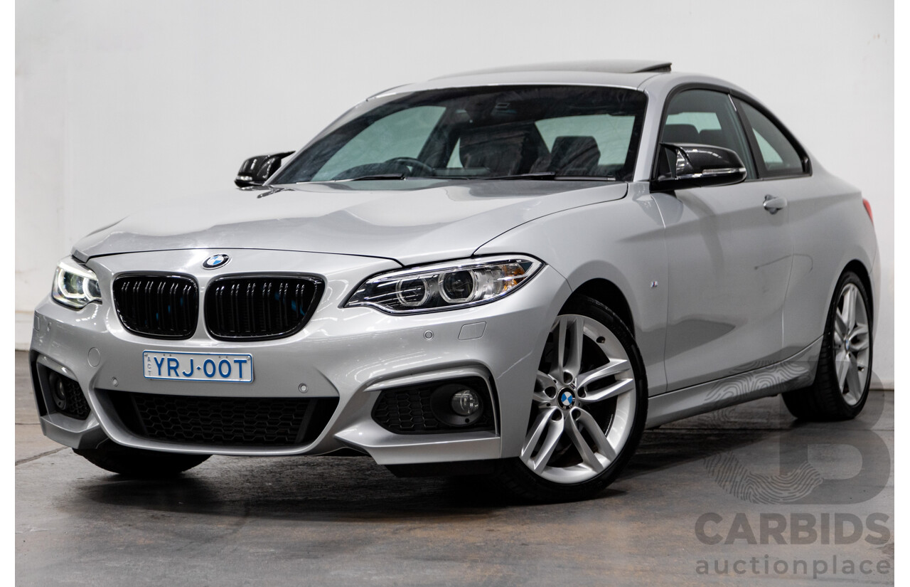 5/2016 BMW 228i M-Sport F22 MY16 2d Coupe Glacier Silver Metallic Turbo 2.0L