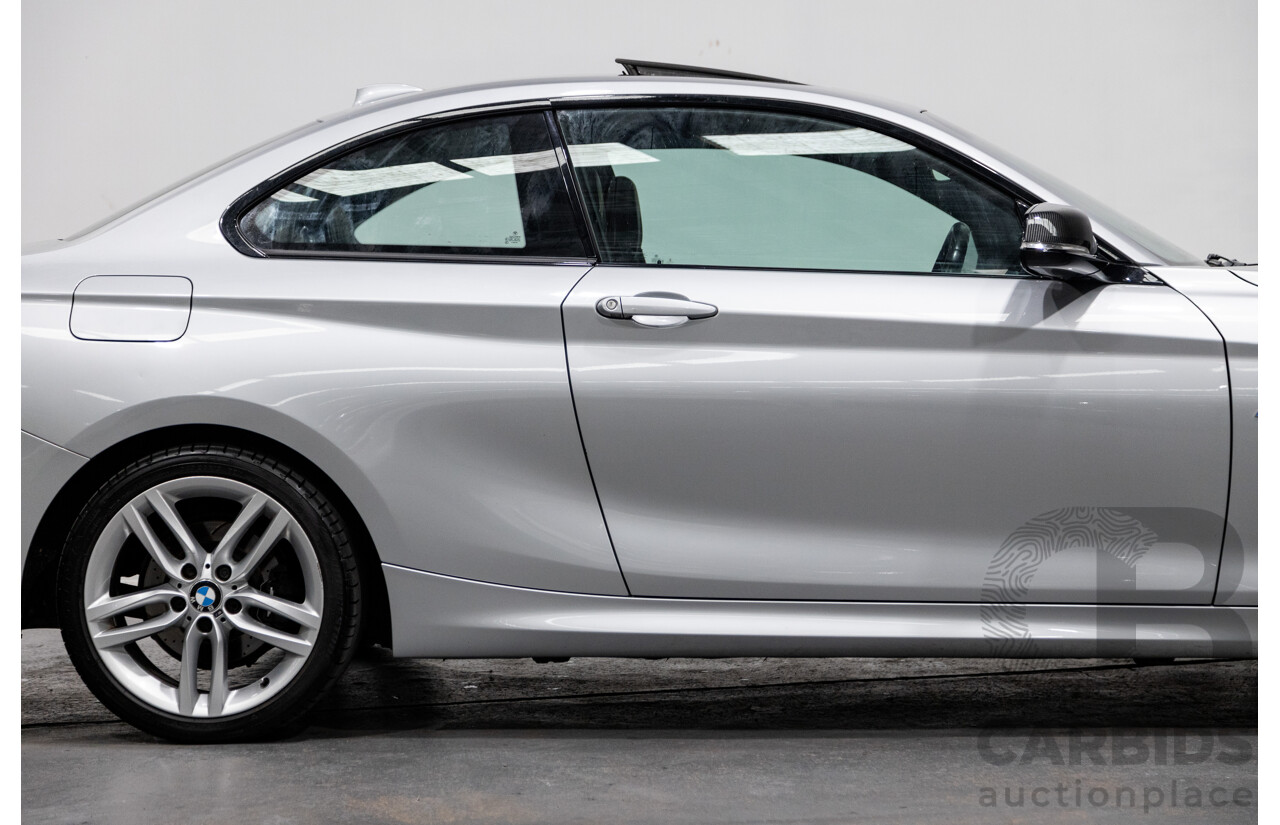 5/2016 BMW 228i M-Sport F22 MY16 2d Coupe Glacier Silver Metallic Turbo 2.0L