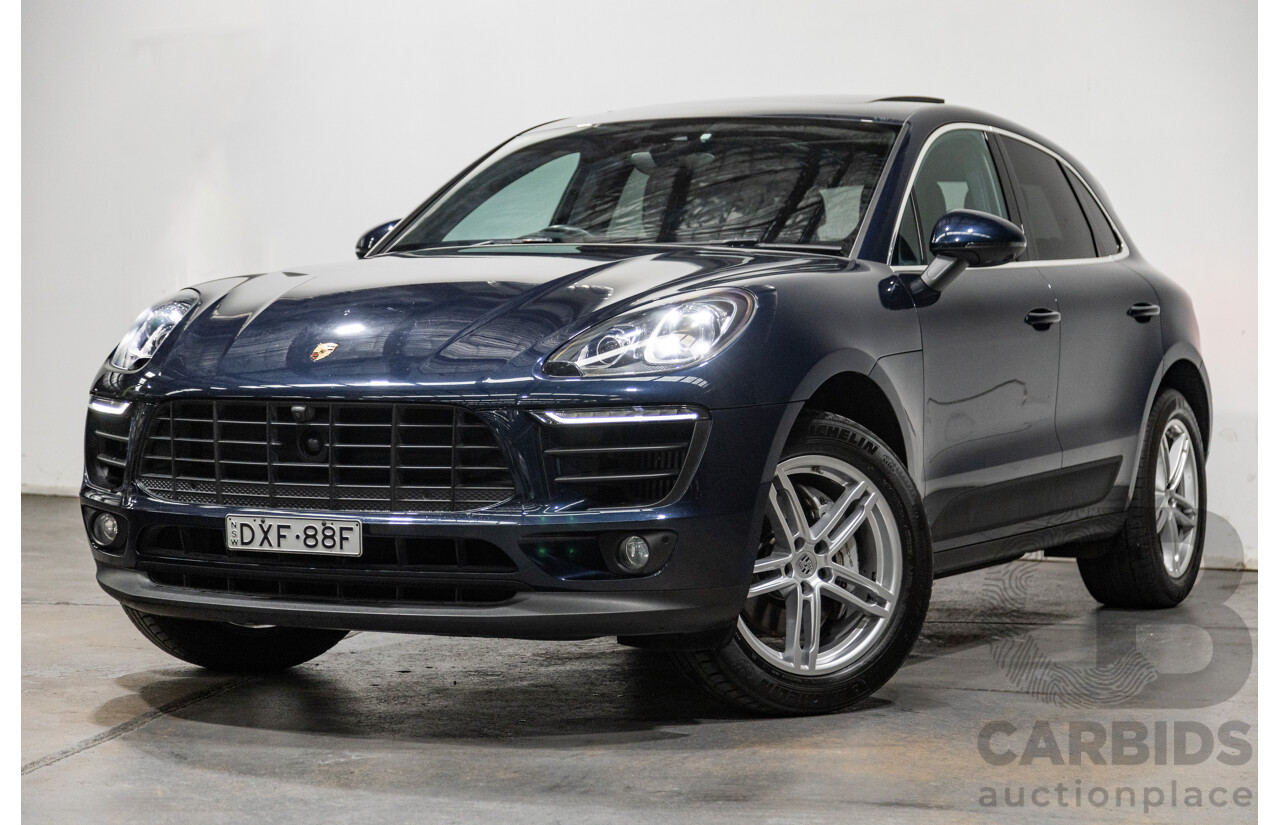 6/2018 Porsche Macan S (AWD) MY18 4d Wagon Night Blue Metallic Twin Turbo V6 3.0L