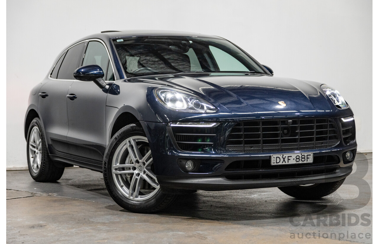 6/2018 Porsche Macan S (AWD) MY18 4d Wagon Night Blue Metallic Twin Turbo V6 3.0L