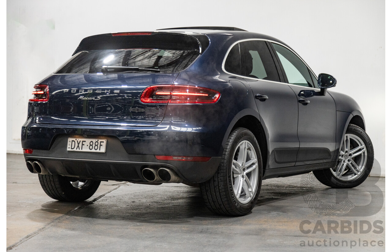 6/2018 Porsche Macan S (AWD) MY18 4d Wagon Night Blue Metallic Twin Turbo V6 3.0L