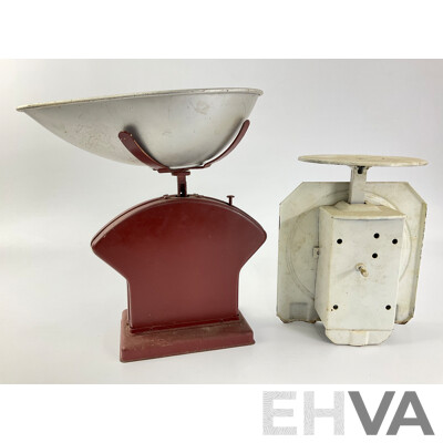 Vintage Salter Number 30C Cookery Scales and Pershinware 720 Scales, Made in Australia