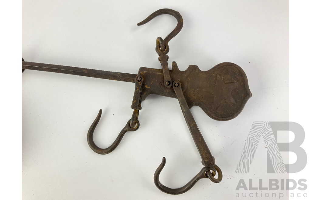 Vintage Kitchen Grinders Including Hanging Scales, Citrus Juice Press and More