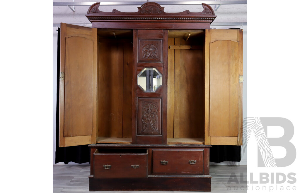 Edwardian Three Piece Two Door Robe