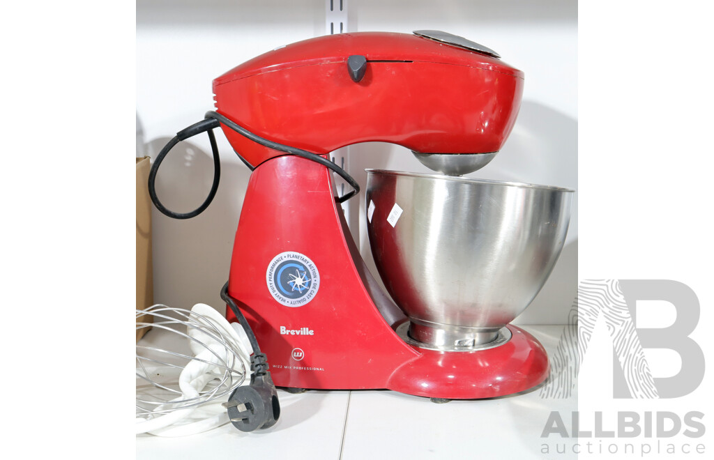 Red Breville Whizz Mix Professional Stand Mixer