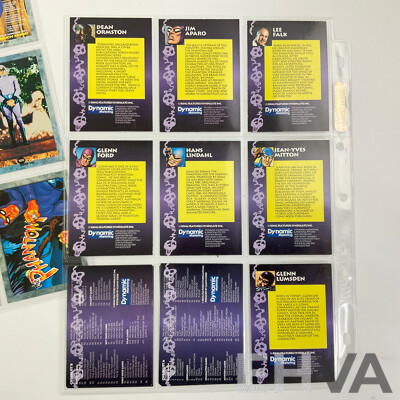 The Phantom 1994 Dynamic Marketing Classic Cards, Complete Set with Rare Lee Falk Birthday G0 Card