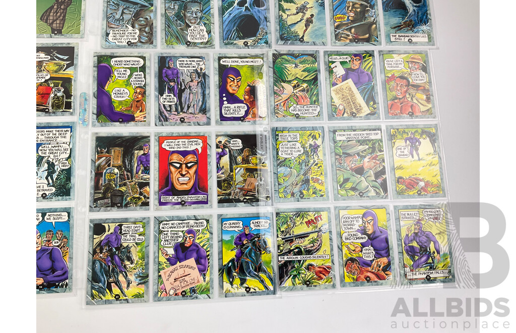 The Phantom 1994 Dynamic Marketing Classic Cards, Complete Set with Rare Lee Falk Birthday G0 Card