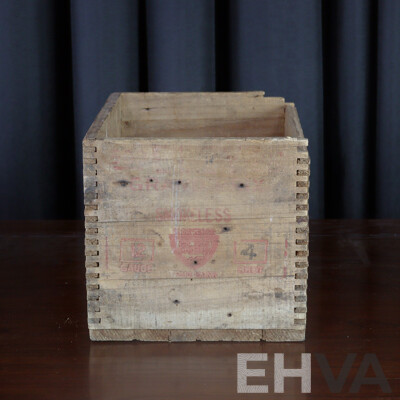 Vintage Timber Explosives Storage Box