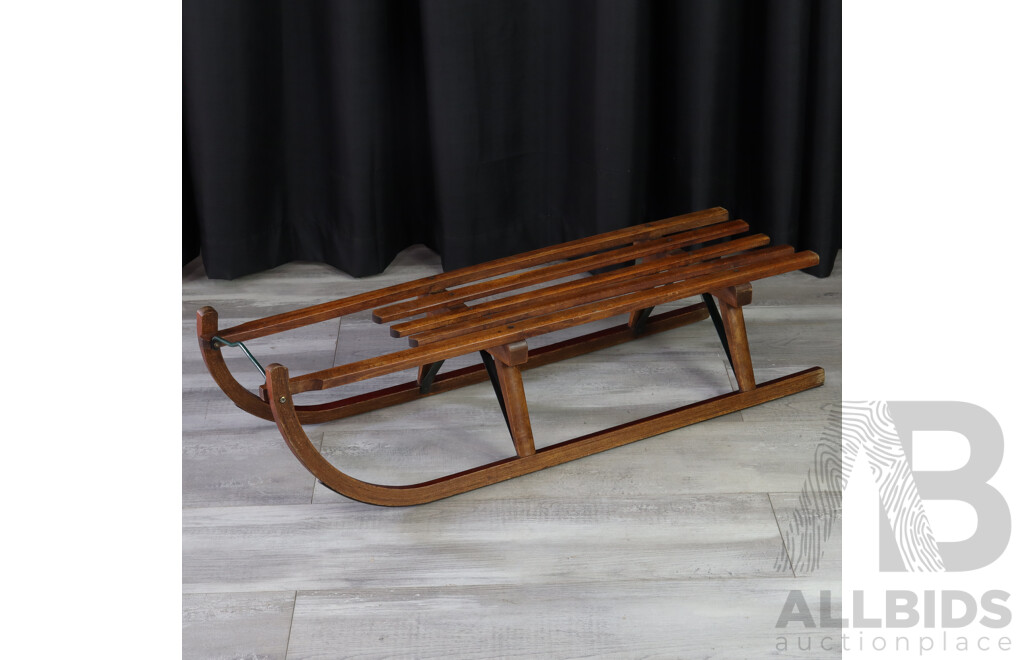 Vintage Timber Snow Sled