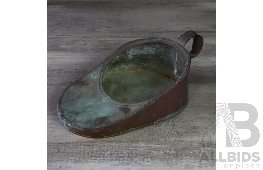 Vintage Copper Bed Pan