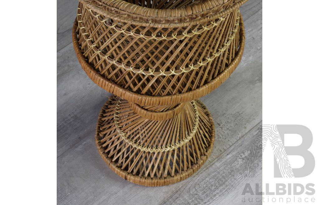 Vintage Elevated Cane Planter