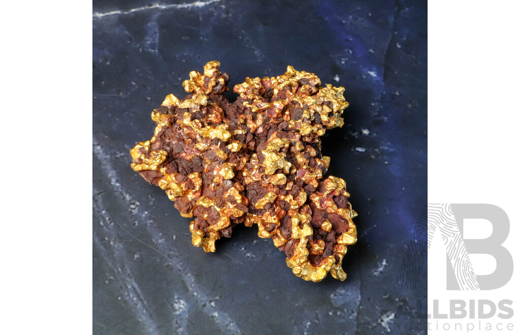 Gold Reef Nugget, XRF 20+CT, 109 Grams - Comes with Certificate of Verification