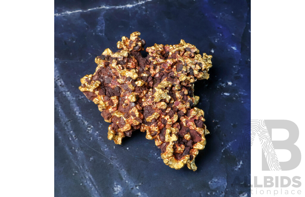 Gold Reef Nugget, XRF 20+CT, 109 Grams - Comes with Certificate of Verification