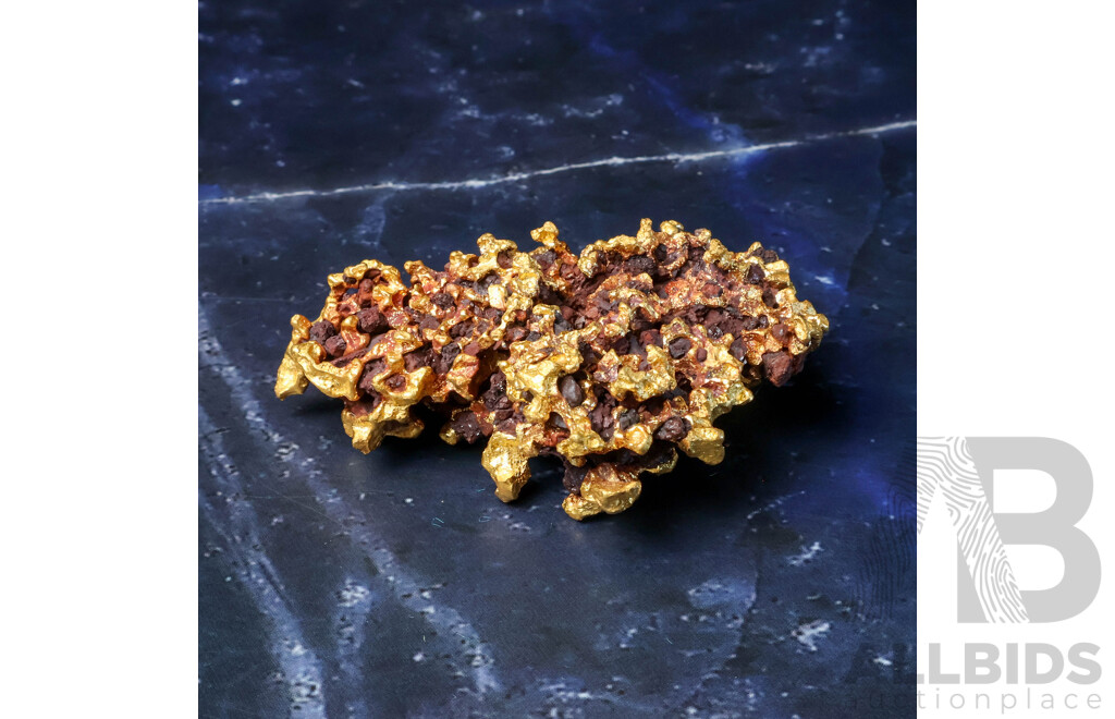 Gold Reef Nugget, XRF 20+CT, 109 Grams - Comes with Certificate of Verification