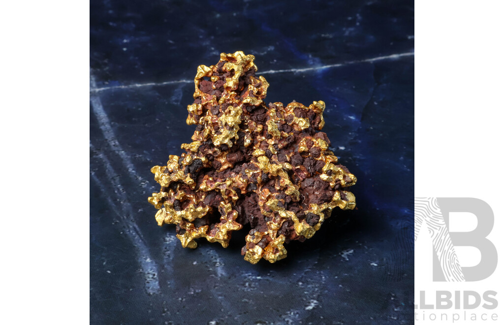 Gold Reef Nugget, XRF 20+CT, 109 Grams - Comes with Certificate of Verification