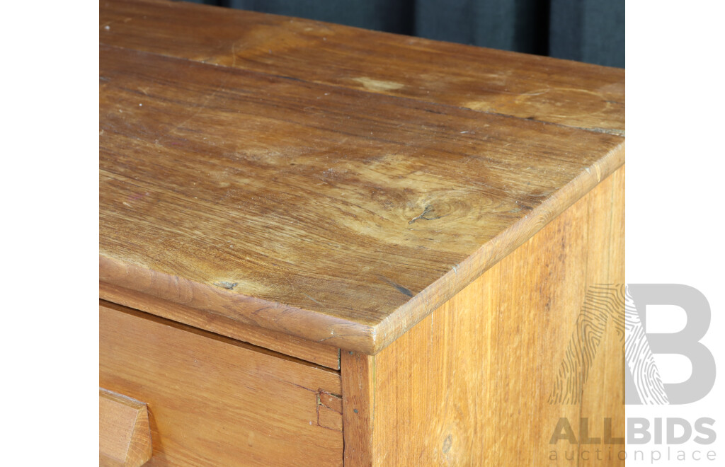 Indian Teak Chest of Four Drawers