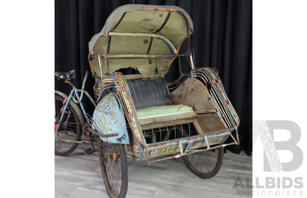 Vintage Steel Framed Three Wheel Tuk Tuk