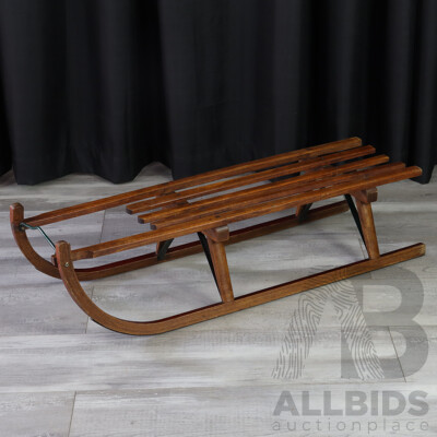 Vintage Timber Snow Sled