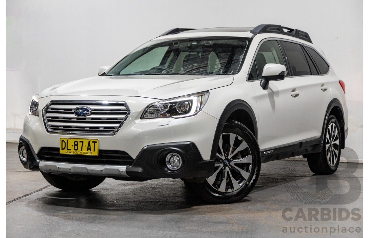 4/2015 Subaru Outback 2.5i Premium (AWD) MY15 4d Wagon Pearl White 2.5L