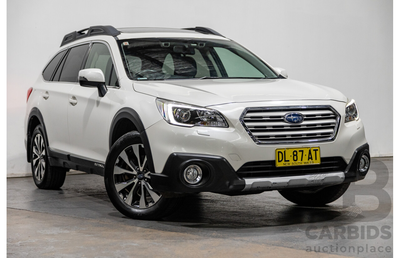 4/2015 Subaru Outback 2.5i Premium (AWD) MY15 4d Wagon Pearl White 2.5L