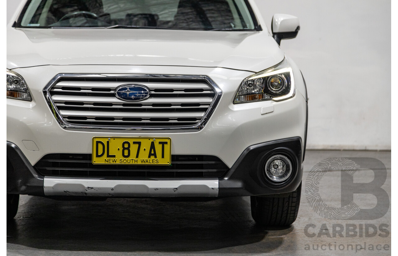 4/2015 Subaru Outback 2.5i Premium (AWD) MY15 4d Wagon Pearl White 2.5L