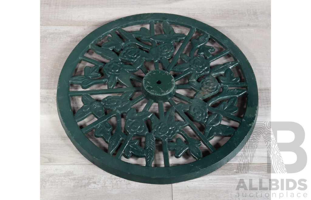 Painted Cast Iron Umbrella Stand Base