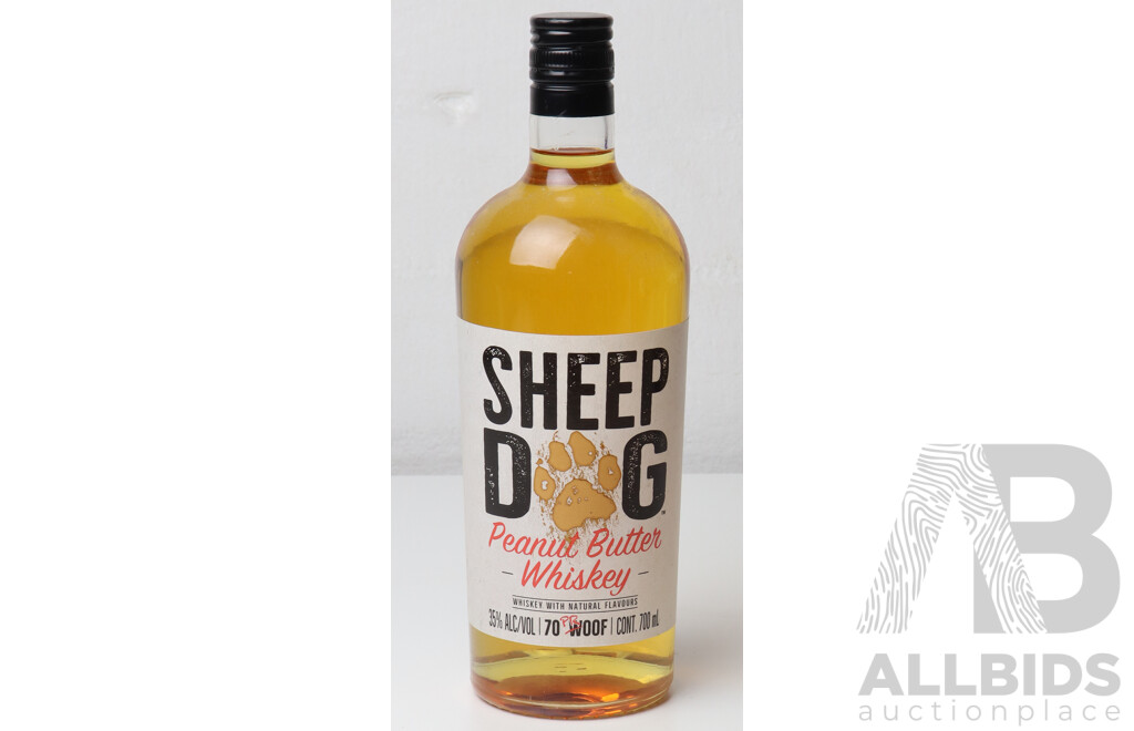 Sheep Dog Peanut Butter Whiskey by Sazerac Co, Kentucky