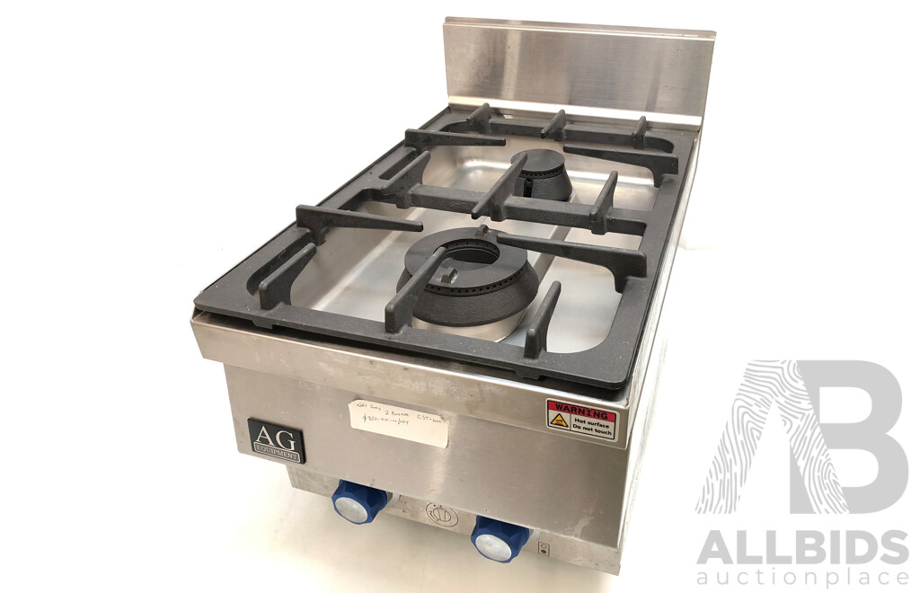 AG Two Burner Natural Gas Cooktop - New - ORP $950.00